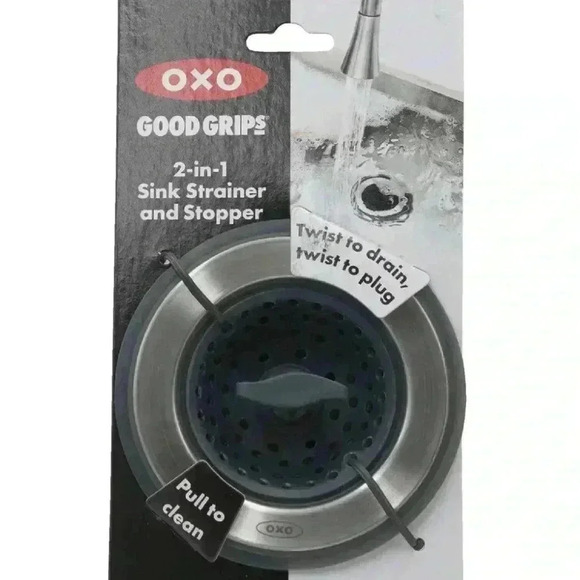 OXO | 2-in-1 Silicone Sink Strainer with Stopper - Picture 3 of 4